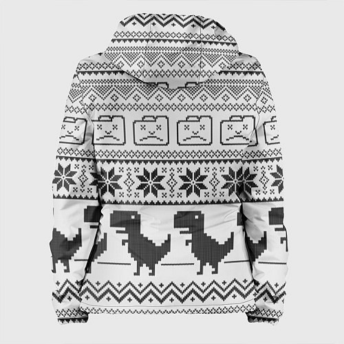 Женская куртка Свитер с T-rex'ами / 3D-Белый – фото 2