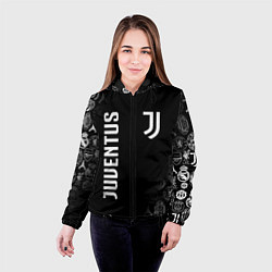 Куртка с капюшоном женская JUVENTUS, цвет: 3D-черный — фото 2
