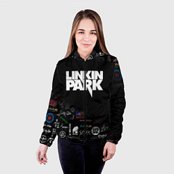 Куртка с капюшоном женская LINKIN PARK, цвет: 3D-черный — фото 2
