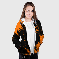 Куртка с капюшоном женская HALF-LIFE, цвет: 3D-белый — фото 2