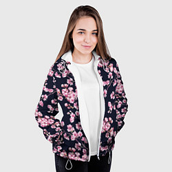 Куртка с капюшоном женская Сакура, цвет: 3D-белый — фото 2