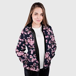 Куртка с капюшоном женская Сакура, цвет: 3D-черный — фото 2