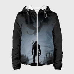 Куртка с капюшоном женская ВЕДЬМАК, цвет: 3D-белый