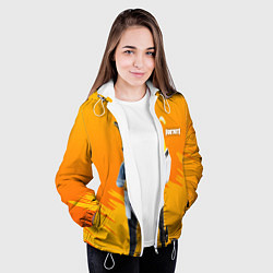 Куртка с капюшоном женская Agent Peely Агент Пили, цвет: 3D-белый — фото 2