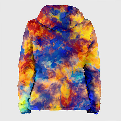 Женская куртка Огненно-синий полутон / 3D-Белый – фото 2