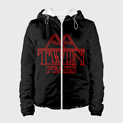 Куртка с капюшоном женская Twin Peaks, цвет: 3D-белый