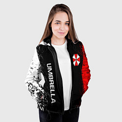 Куртка с капюшоном женская RESIDENT EVIL UMBRELLA, цвет: 3D-черный — фото 2