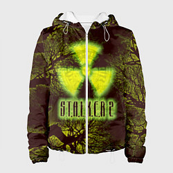 Куртка с капюшоном женская Сталкер, цвет: 3D-белый