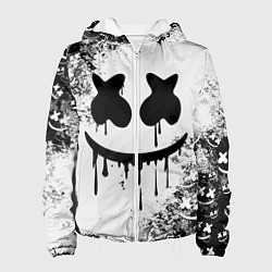 Куртка с капюшоном женская Marshmello, цвет: 3D-белый