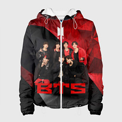 Куртка с капюшоном женская BTS, цвет: 3D-белый