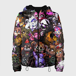 Куртка с капюшоном женская Five Nights At Freddy's, цвет: 3D-черный