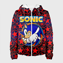 Куртка с капюшоном женская Sonic, цвет: 3D-белый