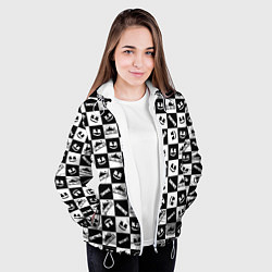 Куртка с капюшоном женская Fortnite&Marshmello, цвет: 3D-белый — фото 2