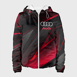 Куртка с капюшоном женская AUDI, цвет: 3D-белый