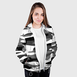Куртка с капюшоном женская Камуфляж Sabaton без лого, цвет: 3D-белый — фото 2