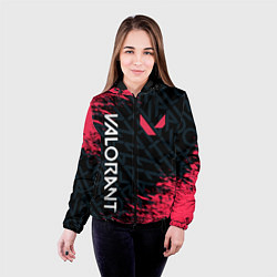 Куртка с капюшоном женская VALORANT, цвет: 3D-черный — фото 2