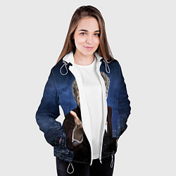 Куртка с капюшоном женская LISTEN, цвет: 3D-белый — фото 2