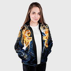 Куртка с капюшоном женская Van Gogh Tardis, цвет: 3D-черный — фото 2