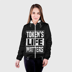 Куртка с капюшоном женская TOKENS LIFE MATTERS, цвет: 3D-белый — фото 2