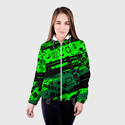 Куртка с капюшоном женская Roblox, цвет: 3D-белый — фото 2