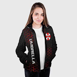 Куртка с капюшоном женская UMBRELLA CORP, цвет: 3D-черный — фото 2
