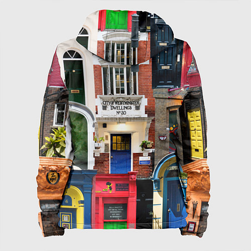 Женская куртка London doors цифровой коллаж / 3D-Белый – фото 2