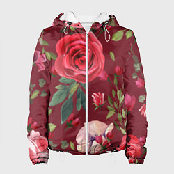 Куртка с капюшоном женская Rose, цвет: 3D-белый