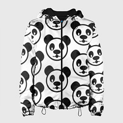 Куртка с капюшоном женская Panda, цвет: 3D-черный