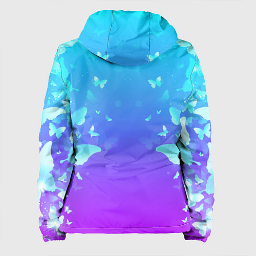 Женская куртка НЕОНОВЫЕ БАБОЧКИ / 3D-Черный – фото 2