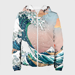 Женская куртка Большая волна в канагаве