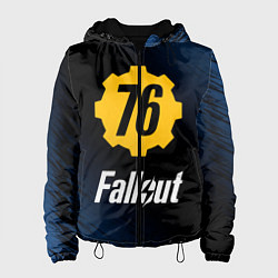 Куртка с капюшоном женская FALLOUT76, цвет: 3D-черный