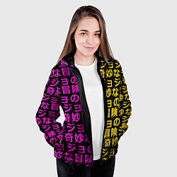 Куртка с капюшоном женская JOJOS BIZARRE ADVENTURE, цвет: 3D-черный — фото 2