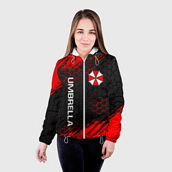 Куртка с капюшоном женская UMBRELLA CORP, цвет: 3D-белый — фото 2