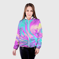 Куртка с капюшоном женская DIGITAL ART, цвет: 3D-белый — фото 2