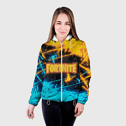 Куртка с капюшоном женская FORTNITE, цвет: 3D-белый — фото 2