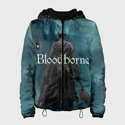 Куртка с капюшоном женская Bloodborne, цвет: 3D-черный