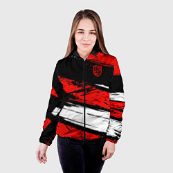 Куртка с капюшоном женская Porsche, цвет: 3D-черный — фото 2