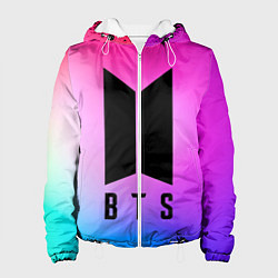 Куртка с капюшоном женская BTS, цвет: 3D-белый