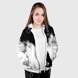 Куртка с капюшоном женская Galaxy wolf, цвет: 3D-белый — фото 2