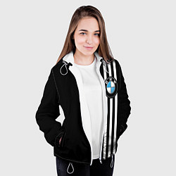 Куртка с капюшоном женская BMW SPORT, цвет: 3D-белый — фото 2