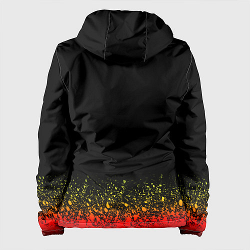 Женская куртка MY HERO ACADEMIA logo on FIRE / 3D-Черный – фото 2