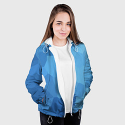 Куртка с капюшоном женская Пикси кристаллы, цвет: 3D-белый — фото 2