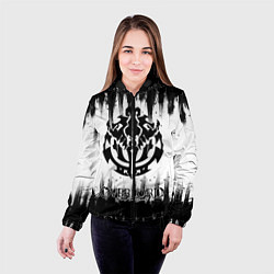 Куртка с капюшоном женская Overlord, цвет: 3D-черный — фото 2