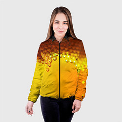 Куртка с капюшоном женская ПИВО, цвет: 3D-черный — фото 2