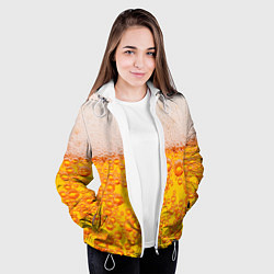 Куртка с капюшоном женская ПИВО, цвет: 3D-белый — фото 2