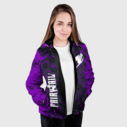 Куртка с капюшоном женская FAIRY TAIL, цвет: 3D-черный — фото 2
