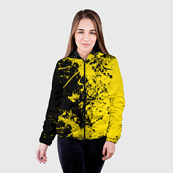 Куртка с капюшоном женская Ночное солнце, цвет: 3D-черный — фото 2