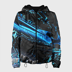 Куртка с капюшоном женская DIGITAL ABSTRACT, цвет: 3D-черный