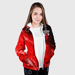 Куртка с капюшоном женская CHICAGO BULLS, цвет: 3D-белый — фото 2