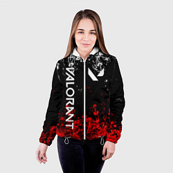 Куртка с капюшоном женская VALORANT, цвет: 3D-белый — фото 2